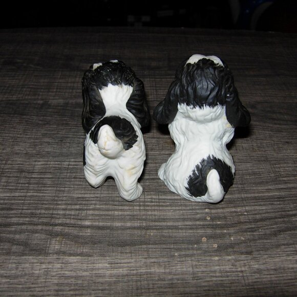 Home Interior HOMCO Set of 2 Black White DOG Figurines - Picture 5 of 6